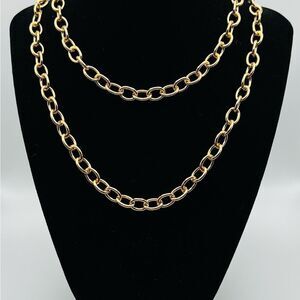 Woman Chain Rolo Necklace Set 2